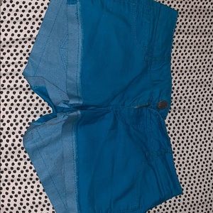 Blue shorts